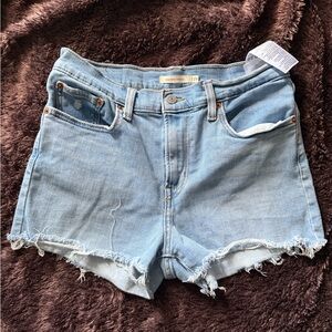 Women's Levi’s High Rise Light Blue Denim Shorts